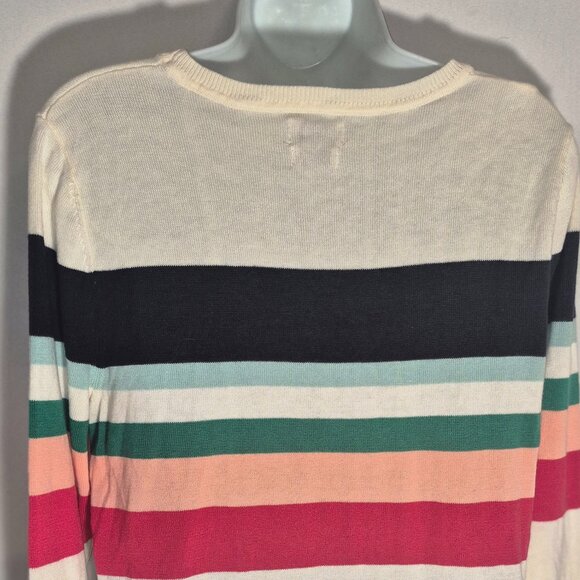 VAN HEUSEN stylish Knit sweater, colorful stripes in size Medium - Picture 10 of 12
